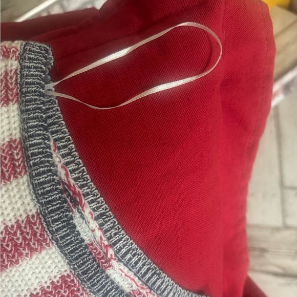 Lucky Brand “American flag” Red and White Striped plus blue with stars Knit vest - Picture 7 of 9